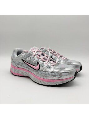 Nike P-6000 Pure Metallic Silver Black Pink Size 10 Women BV1021-020